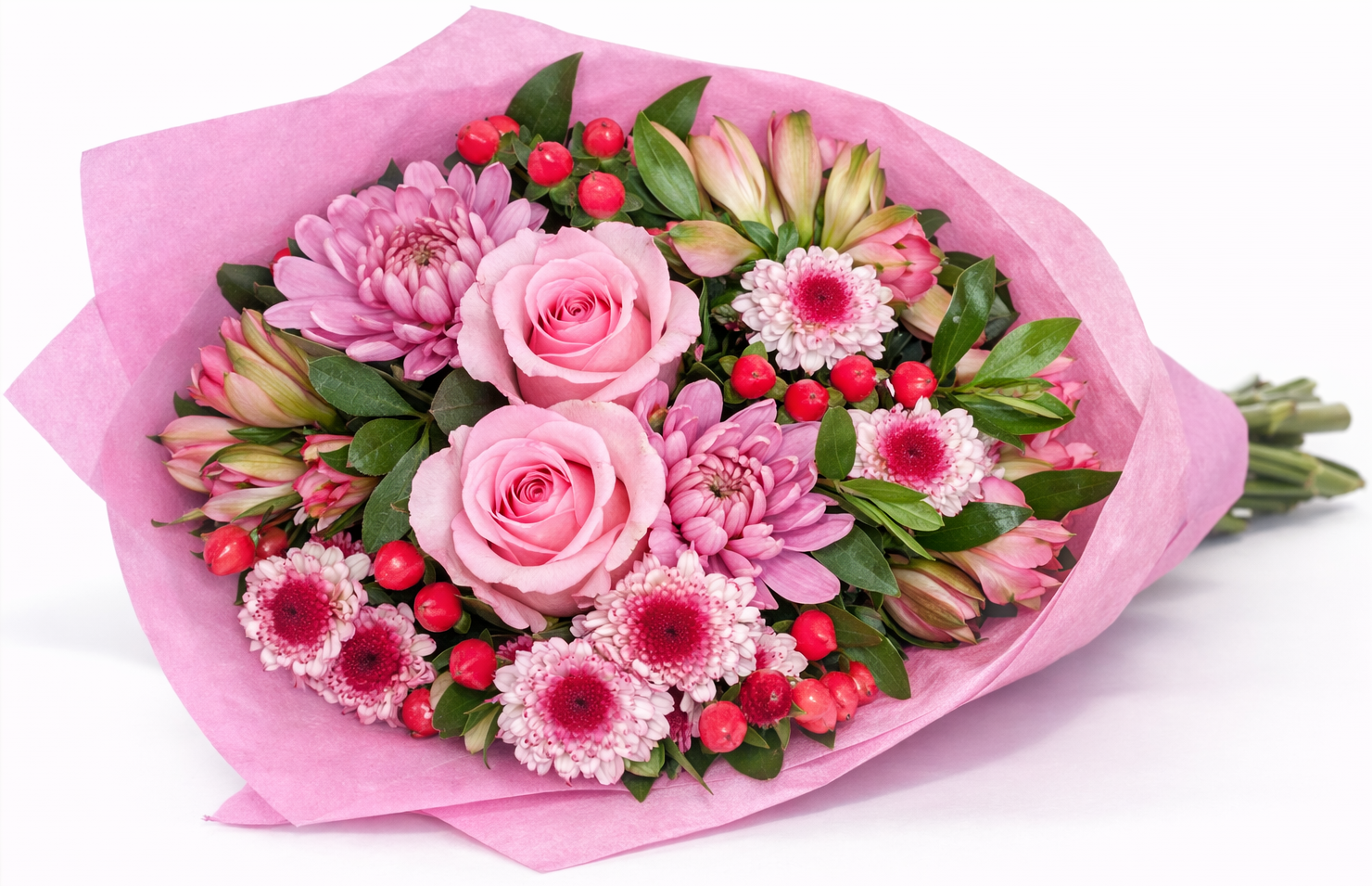 Spring Mixed Bouquet – Light Pink